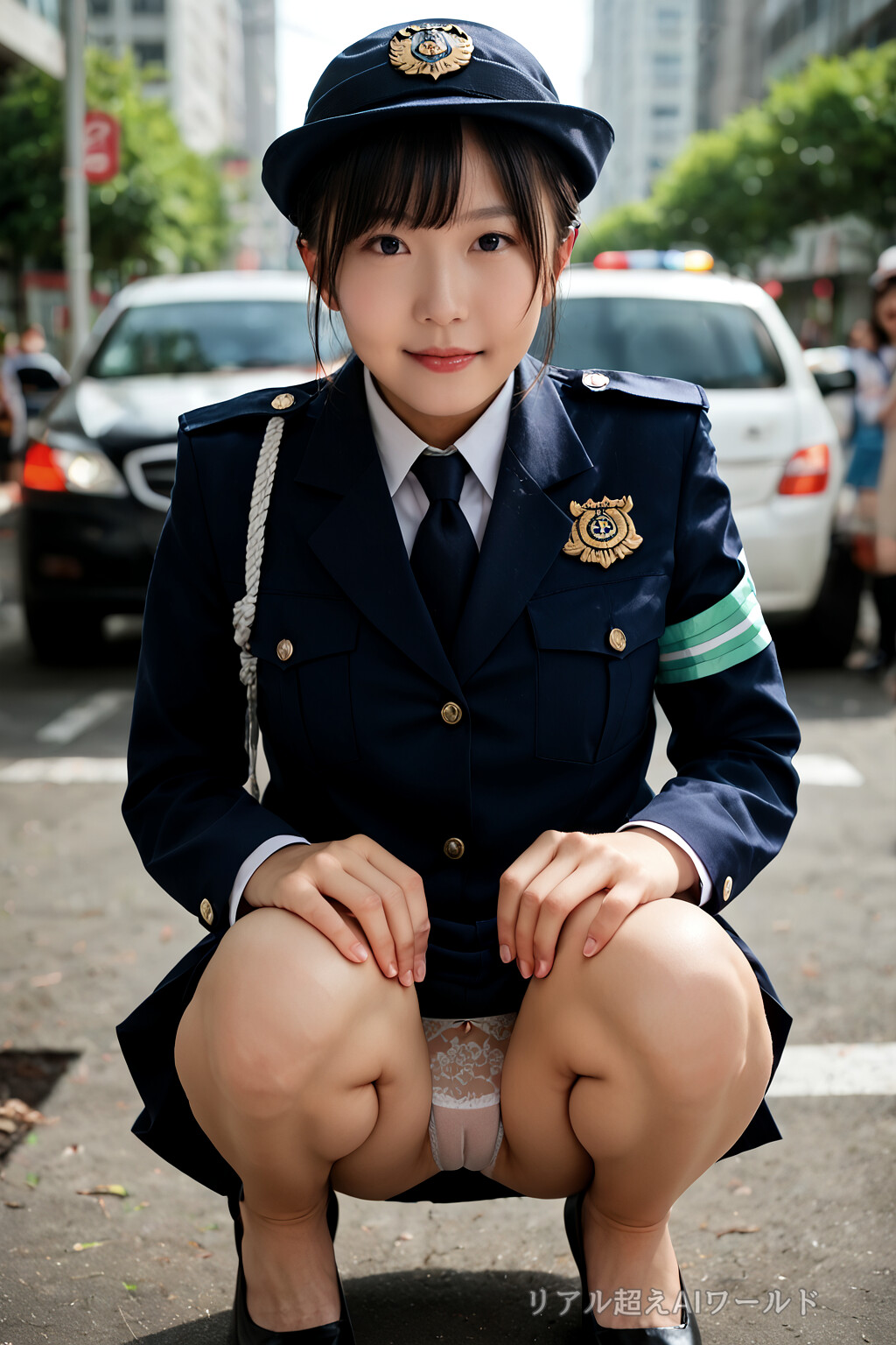 婦警パンチラ