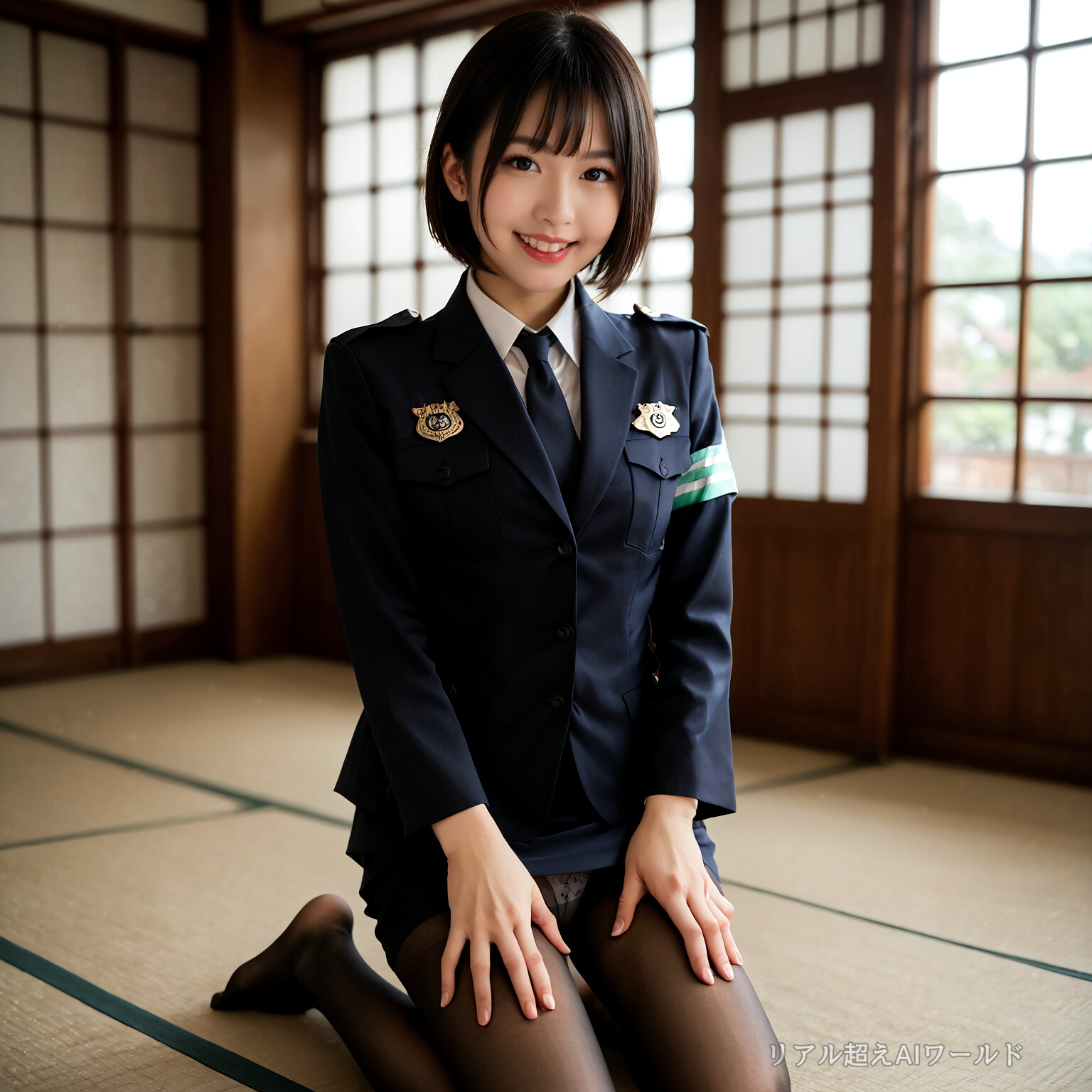 婦警パンチラ