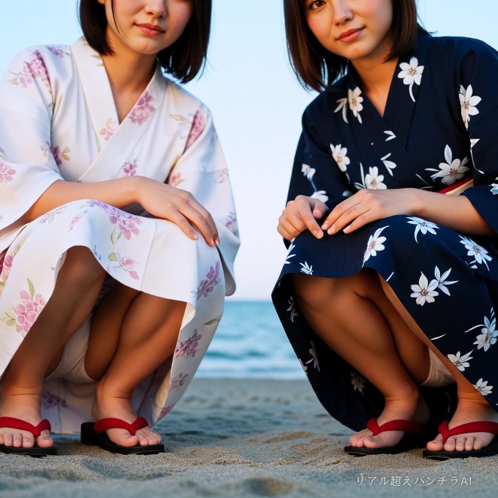 しゃがみパンチラ