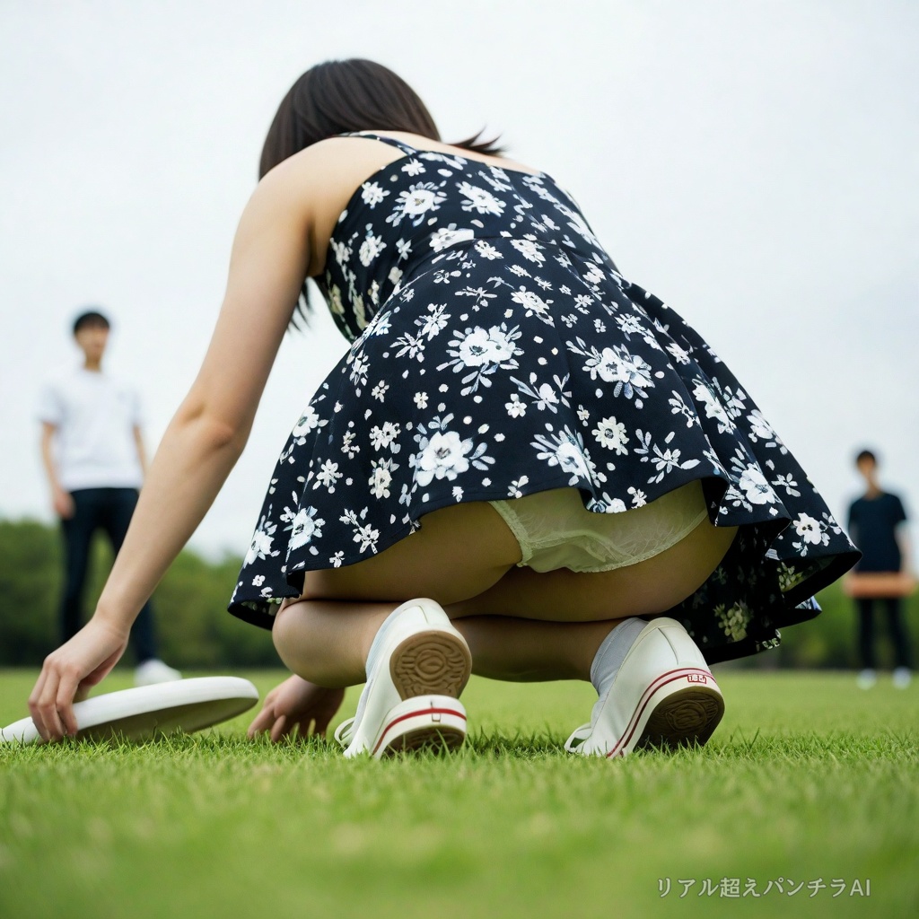 フリスビーパンチラ