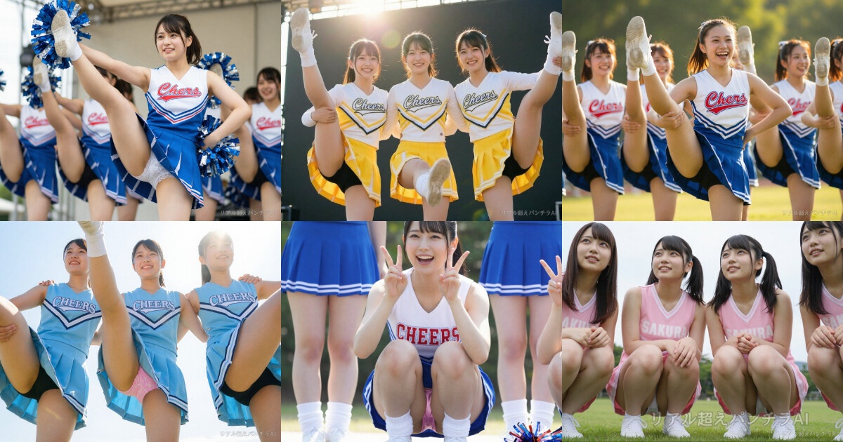 チアガール生パンツ